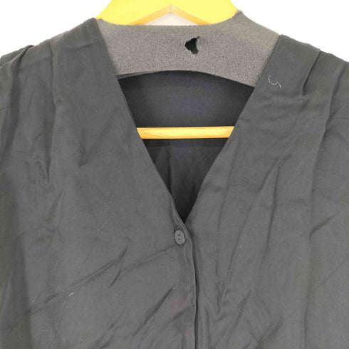 ユニクロ UNIQLO Hana Tajima サテンタック Vネック ワンピース レディース